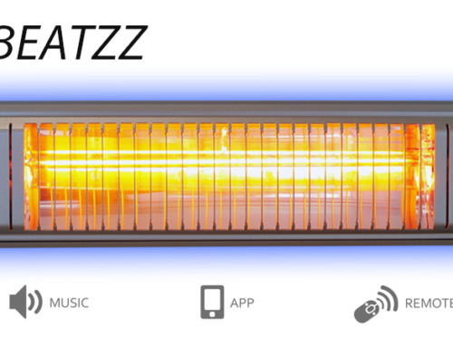 VASNER Appino BEATZZ Infrarot-Heizstrahler Bluetooth mit LED Licht und Musik