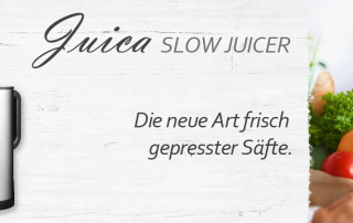 VASNER Juica ist der Premium Entsafter unter den Saftpressen. Mit neuer Slow Juicer Technik.